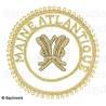 Badge / Macaron GLNF – Grande tenue provinciale – Grand Secrétaire – Maine Atlantique – Brodé main